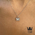 Conjunto mariposita rodinada en Plata 925 con cubics - comprar online