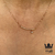 Conjunto line en Plata 925 rose con cubics