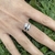 Anillo crossed en Plata 925 con cubics