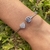 Pulsera esclava corazon en Plata 925 con cubics