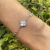 Pulsera VC trebol white en Plata 925 con cubics