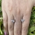 Aros argollitas colibri en Plata 925 con cubics