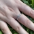 Anillo en v doble en Plata 925 con cubics