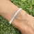 Pulsera ajustable en Plata 925 con baguettes - comprar online