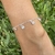 Pulsera en Plata 925 con cubics colgantes - comprar online