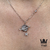 Conjunto saturno en Plata 925 con cubics