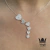 Corbatero corazones en Plata 925 con cubics