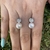 Aros colgantes perlas en Plata 925 con cubics