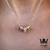 Conjunto donas tricolor en Plata 925 con cubics