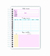 CADERNO UNIVERSTÁRIO - Flores rosa - comprar online
