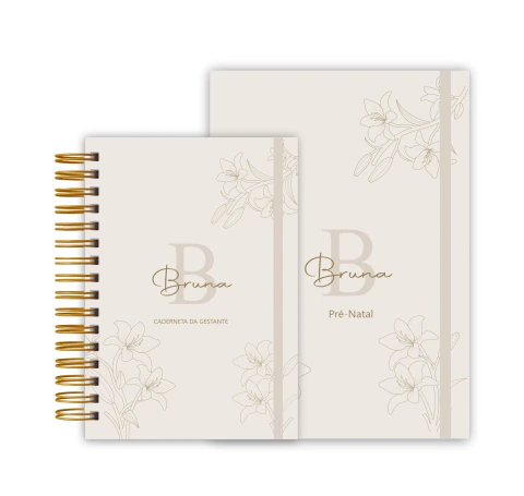 Kit gestante - marrom - Bela  Arte Papelaria
