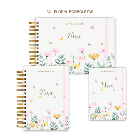 KIT MATERNIDADE COM CAIXA - MENINA - Bela  Arte Papelaria