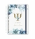 CADERNO UNIVERSITÁRIO 5 matérias - PROFISSÕES FLORAL AZUL