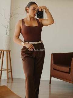 BODY AYLA MARROM ESCURO - AURA STORE
