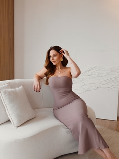 VESTIDO BIELLA MARROM - AURA STORE