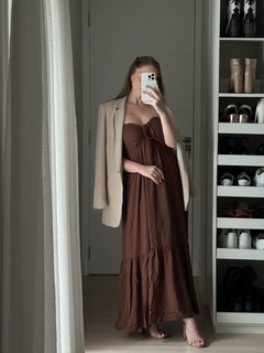 VESTIDO SERENA MARROM - comprar online