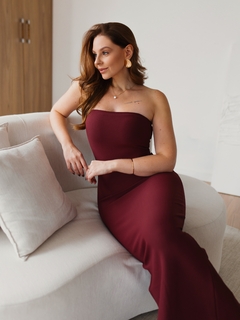 VESTIDO BIELLA VINHO - comprar online