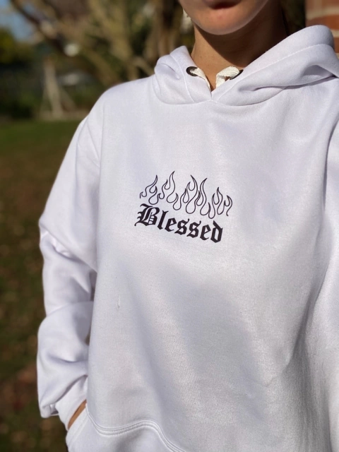 Buzo Blessed flama