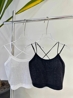 cropped com brilho #Y-7006
