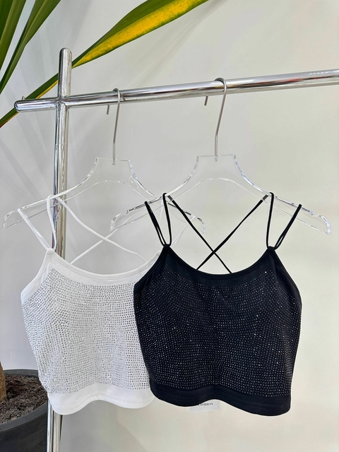 cropped com brilho #Y-7006