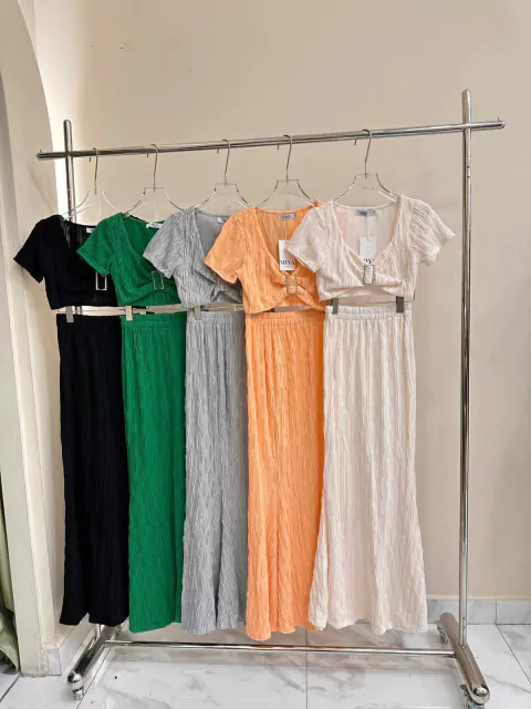 conjunto de saia longa #6209