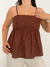 BLUSA GIOH LINHO MARROM na internet
