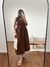 VESTIDO CELINE LINHO MARROM na internet