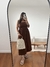 VESTIDO CELINE LINHO MARROM - MAHIE BRAND