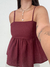 BLUSA GIOH LINHO BORDÔ - comprar online