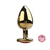 Plug anal dourado em forma de coração P - Sensually Sexshop - Compre online - Embalagem discreta!
