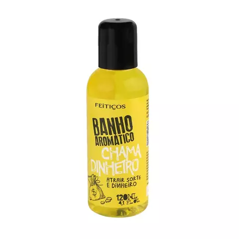 Banho Aromático Chama Dinheiro - Atrair Sorte e Dinheiro - 120ml - Nova Magia