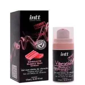 VIBRATION GEL EXCITANTE BEIJÁVEL POWER EXTRA FORTE 17G INTT CHICLETE