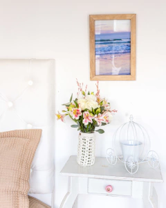 Florero rustico flores estacion - Floreria Cristina Ramundi