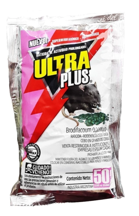 Raticida de actividad prolongada ultra plus