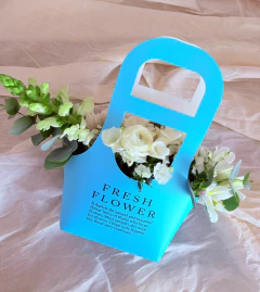 Cartera Floral Celeste