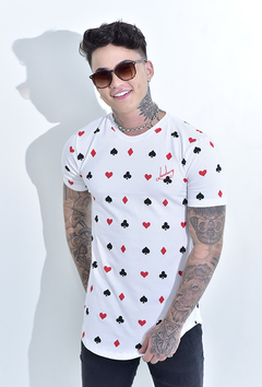 Camiseta Gola O Naipes Branco