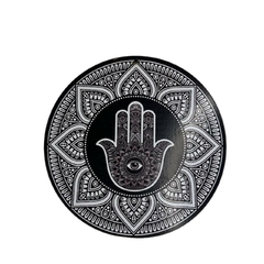 Mandala Hamsá 16cm - Preta - comprar online