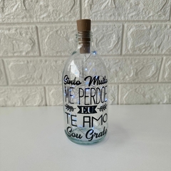 Imagem do Garrafa de Vidro 500ml com LED - Ramos Ho'oponopono