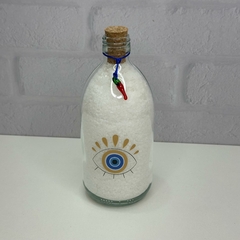 Garrafa de Vidro 500ml Amuleto - Olhar Protetor - MARA ROCHA DECORAÇÃO