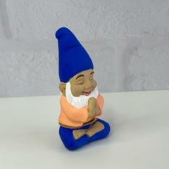 Gnomo da Sorte em Gesso 10cm - Azul e Rosê - comprar online