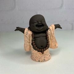 Imagem do Buda em Resina 10cm Feliz - Coral