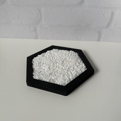 Jardim Zen Hexágonal Madeira Preto - 16cm - MARA ROCHA DECORAÇÃO