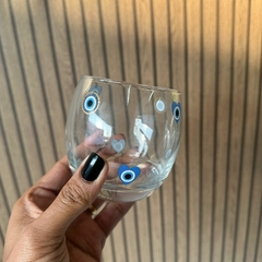 Copo de Vidro Estampado 270ml - Olho Grego