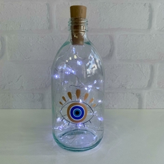 Garrafa de Vidro 500ml com LED - Olhar Protetor