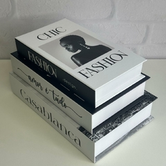 Conjunto 3 Livros Caixa Decorativa - Casablanca
