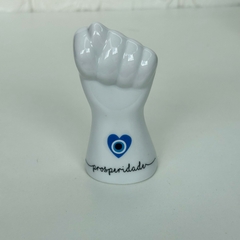 Figa de Porcelana - Olho Grego - Prosperidade - comprar online