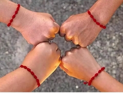 Pulseira Vermelha dos 7 Nós - Amuleto de Proteção e Equilíbrio - MARA ROCHA DECORAÇÃO