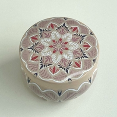 Vela Decorativa na Lata - Mandala Rosa - MARA ROCHA DECORAÇÃO