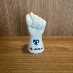 Figa de Porcelana - Olho Grego - Gratidão - comprar online