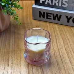 VELA AROMÁTICA NO COPO ELEGANCE ROSE 8X8CM - DOCE MAGIA